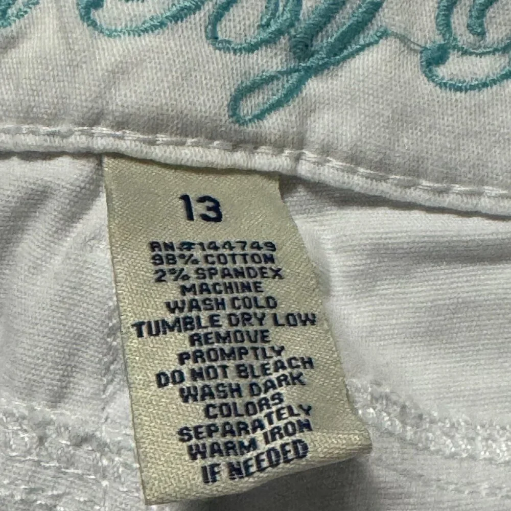 Women's White Flare Jeans Size 13